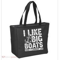 I Like Big Boats And I Can't Lie Tote Bag thumb 2