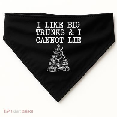 I Like Big Trunks And I Cannot Lie Funny Christmas USA-Made Doggie Bandana