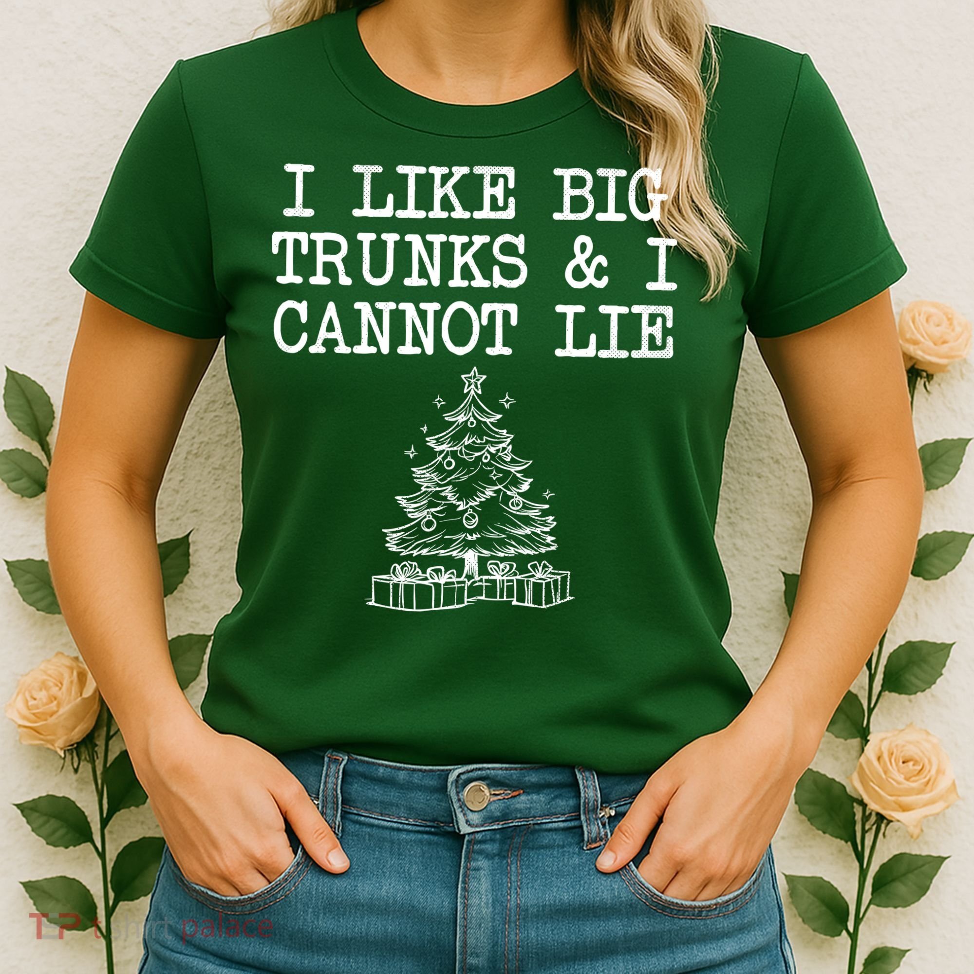 I Like Big Trunks And I Cannot Lie Funny Christmas Women's T-Shirt