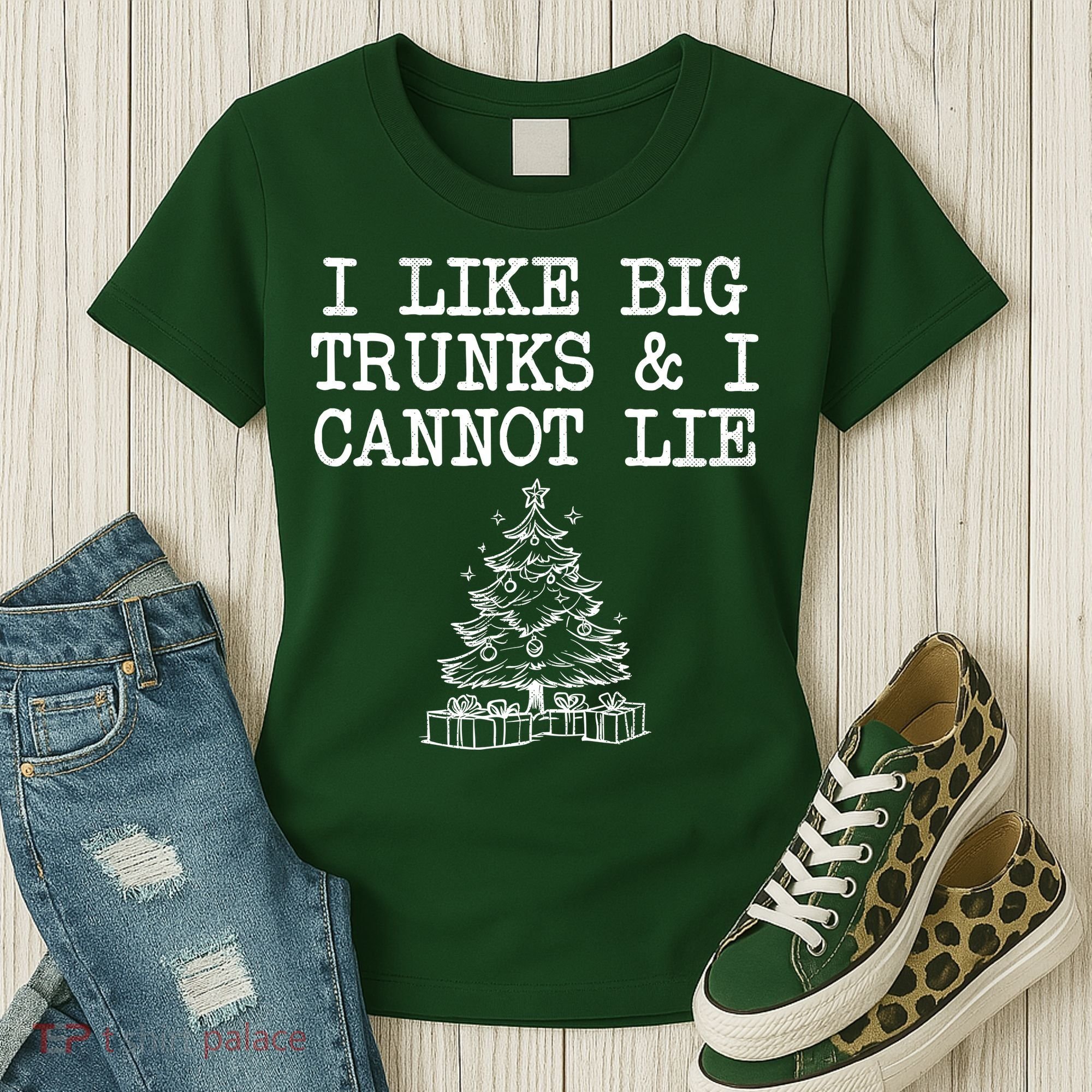 I Like Big Trunks And I Cannot Lie Funny Christmas Women's T-Shirt