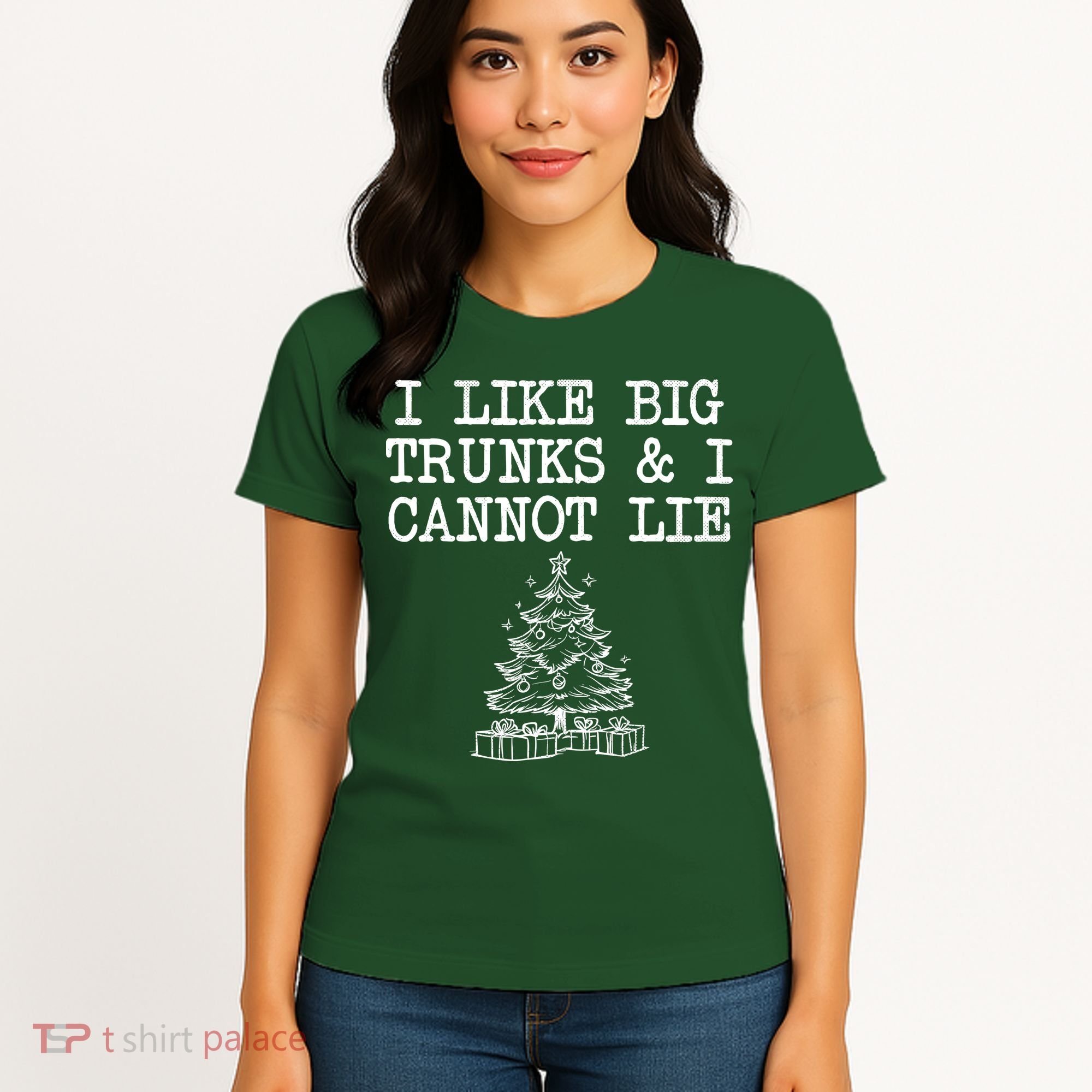 I Like Big Trunks And I Cannot Lie Funny Christmas Women's T-Shirt