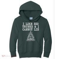 I Like Big Trunks And I Cannot Lie Funny Christmas Kids Hoodie thumb 0