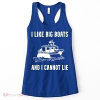 I Like Boats Funny Boat Lover Boater Dad Fishing Boating Gift Women's Tank Top thumb 0