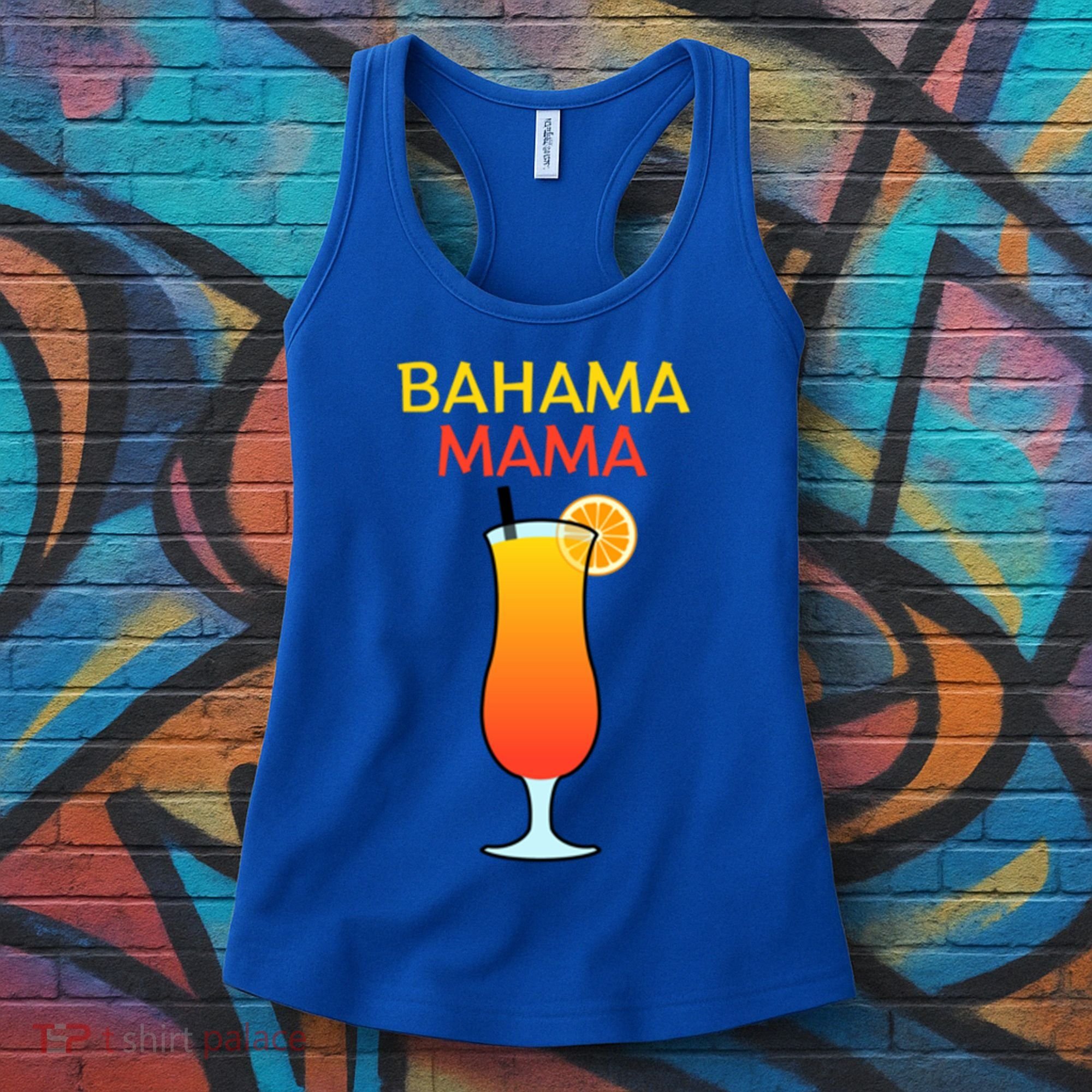 I Love Bahama Mama Always At The Bar With This Cocktail Gift Women's Tank Top