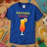 I Love Bahama Mama Always At The Bar With This Cocktail Gift Kids T-Shirt thumb 3