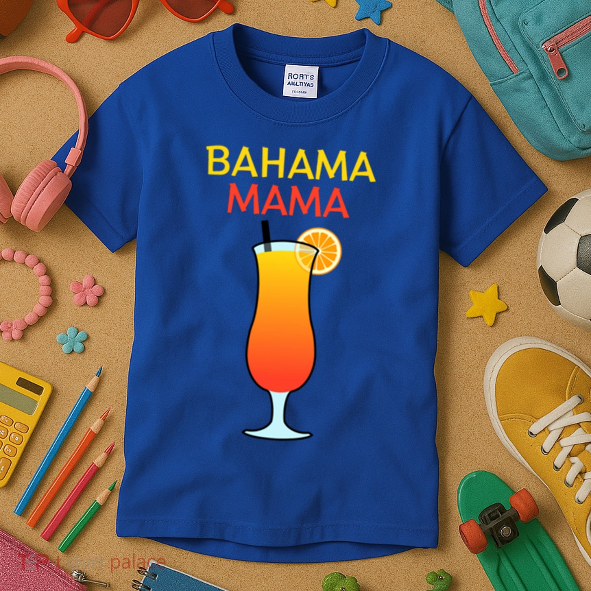 I Love Bahama Mama Always At The Bar With This Cocktail Gift Kids T-Shirt