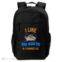 I Like Big Boats And I Cannot Lie. Funny Cool Cruise Backpack thumb 0
