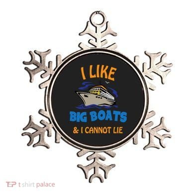 I Like Big Boats And I Cannot Lie. Funny Cool Cruise Ornament