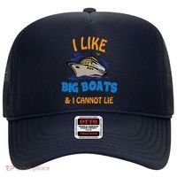 I Like Big Boats And I Cannot Lie. Funny Cool Cruise Hat thumb 0