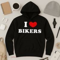 I Love Bikers Hoodie thumb 3