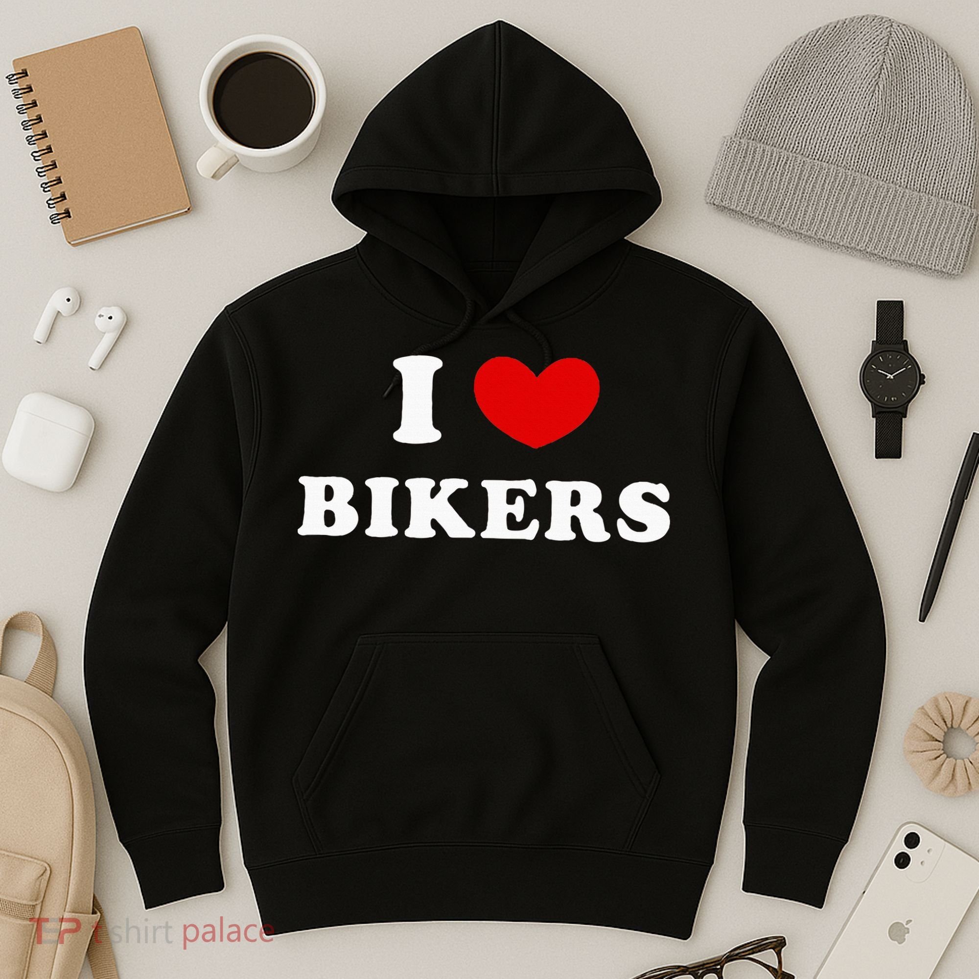 I Love Bikers Hoodie