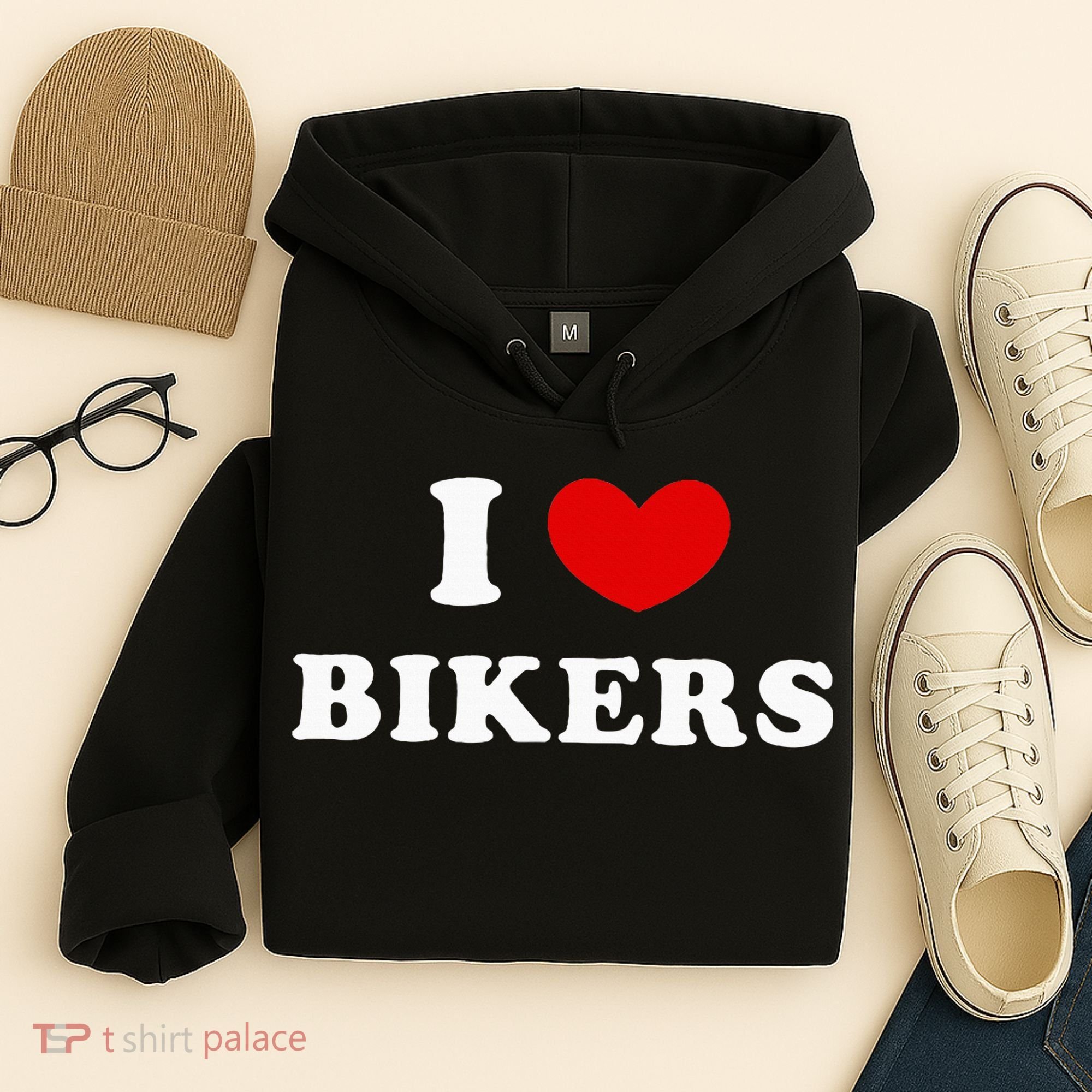 I Love Bikers Hoodie