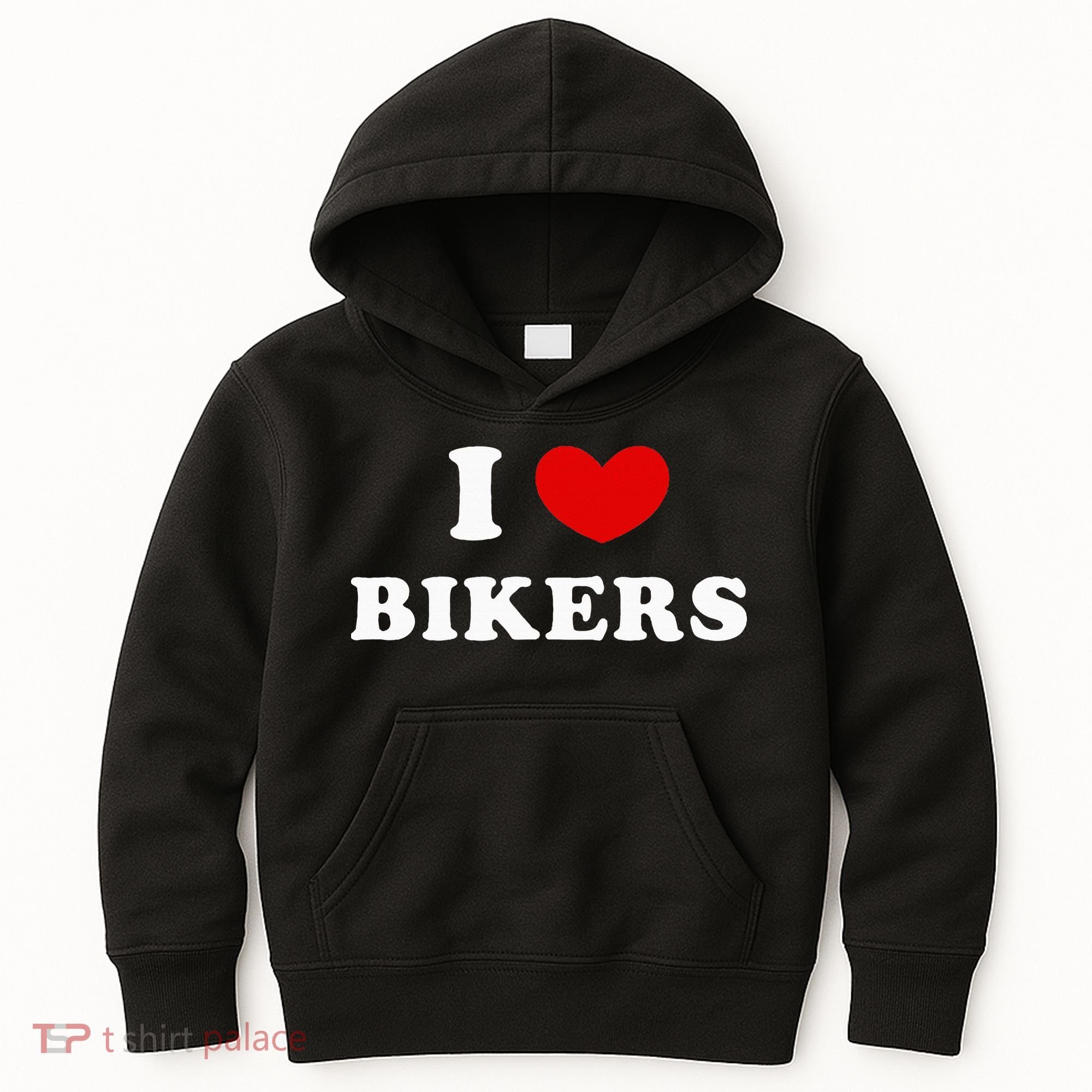 I Love Bikers Kids Hoodie