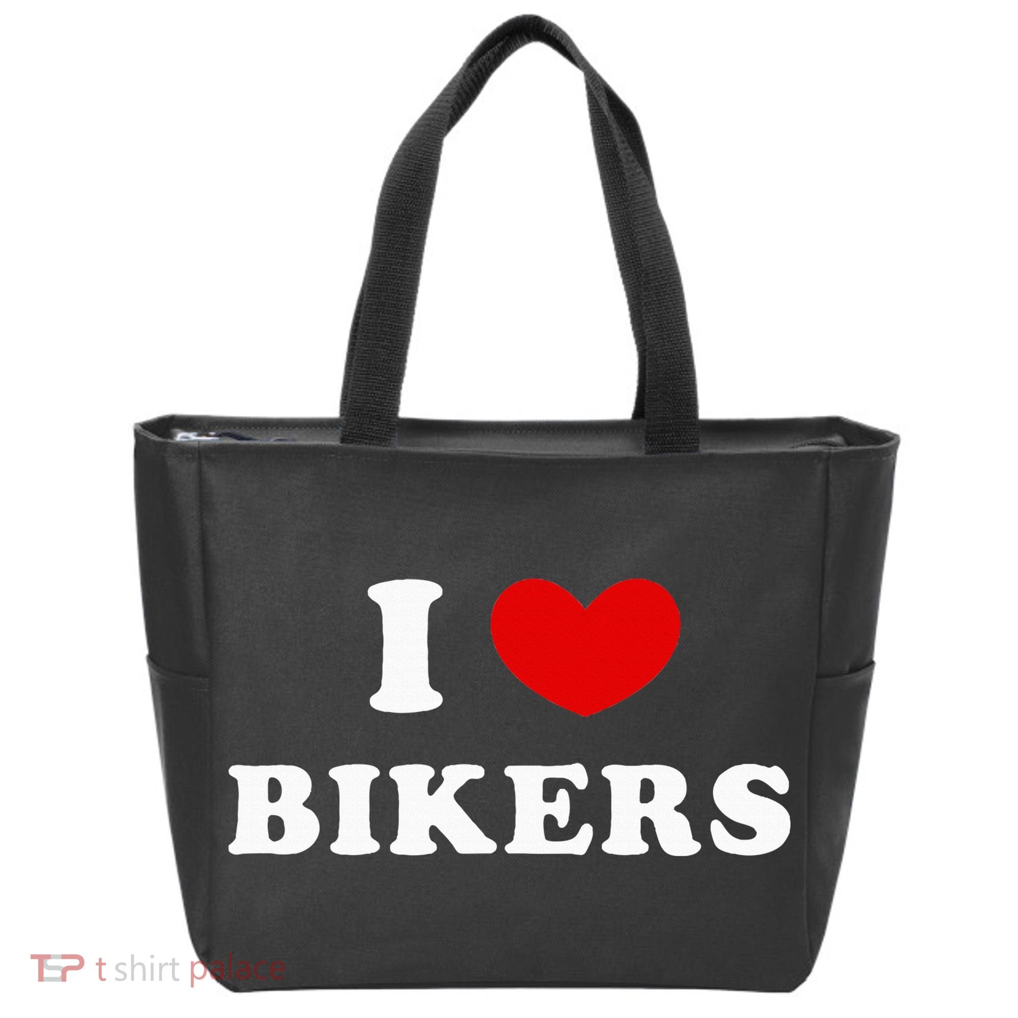 I Love Bikers Tote Bag