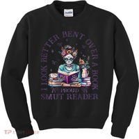 I Look Better Bent Over A Book Proud Smut Reader Kids Sweatshirt thumb 0
