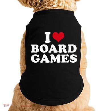 I Love Board Games Doggie Tank
