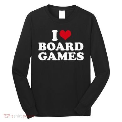 I Love Board Games Long Sleeve Shirt