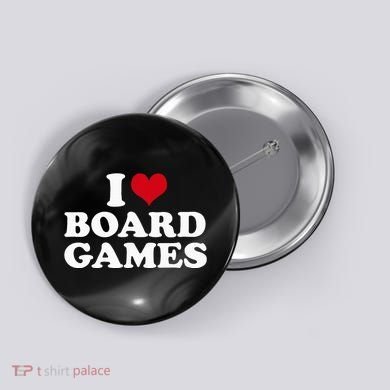 I Love Board Games Button