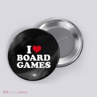 I Love Board Games Button thumb 0