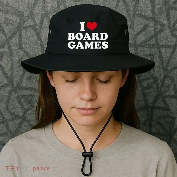 I Love Board Games Bucket Hat