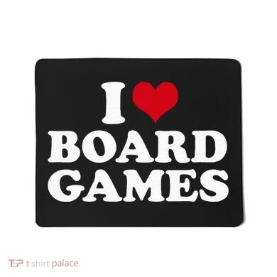 I Love Board Games Mousepad