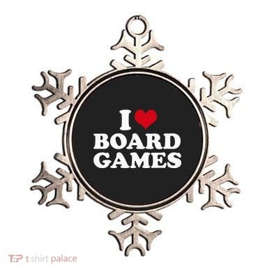I Love Board Games Ornament