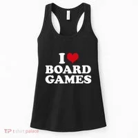 I Love Board Games Women's Tank Top thumb 0
