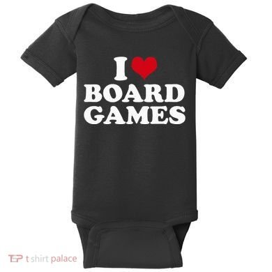 I Love Board Games Baby Bodysuit
