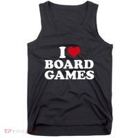 I Love Board Games Tank Top thumb 0