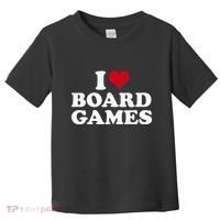 I Love Board Games Toddler T-Shirt thumb 0