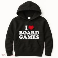 I Love Board Games Kids Hoodie thumb 0