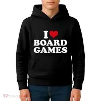 I Love Board Games Kids Hoodie thumb 4