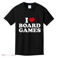 I Love Board Games Kids T-Shirt thumb 0