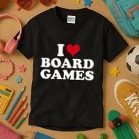 I Love Board Games Kids T-Shirt thumb 3