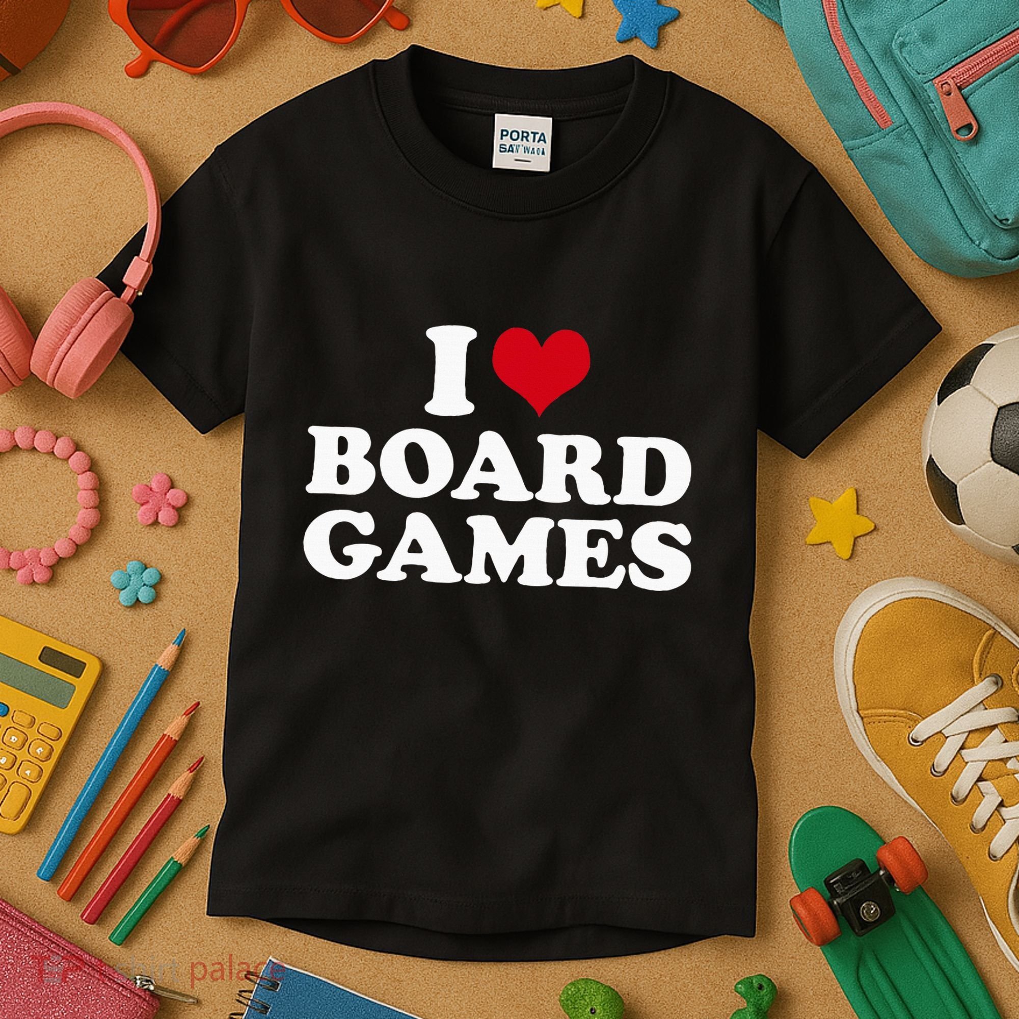 I Love Board Games Kids T-Shirt