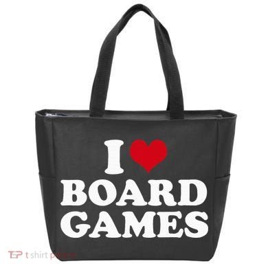 I Love Board Games Tote Bag