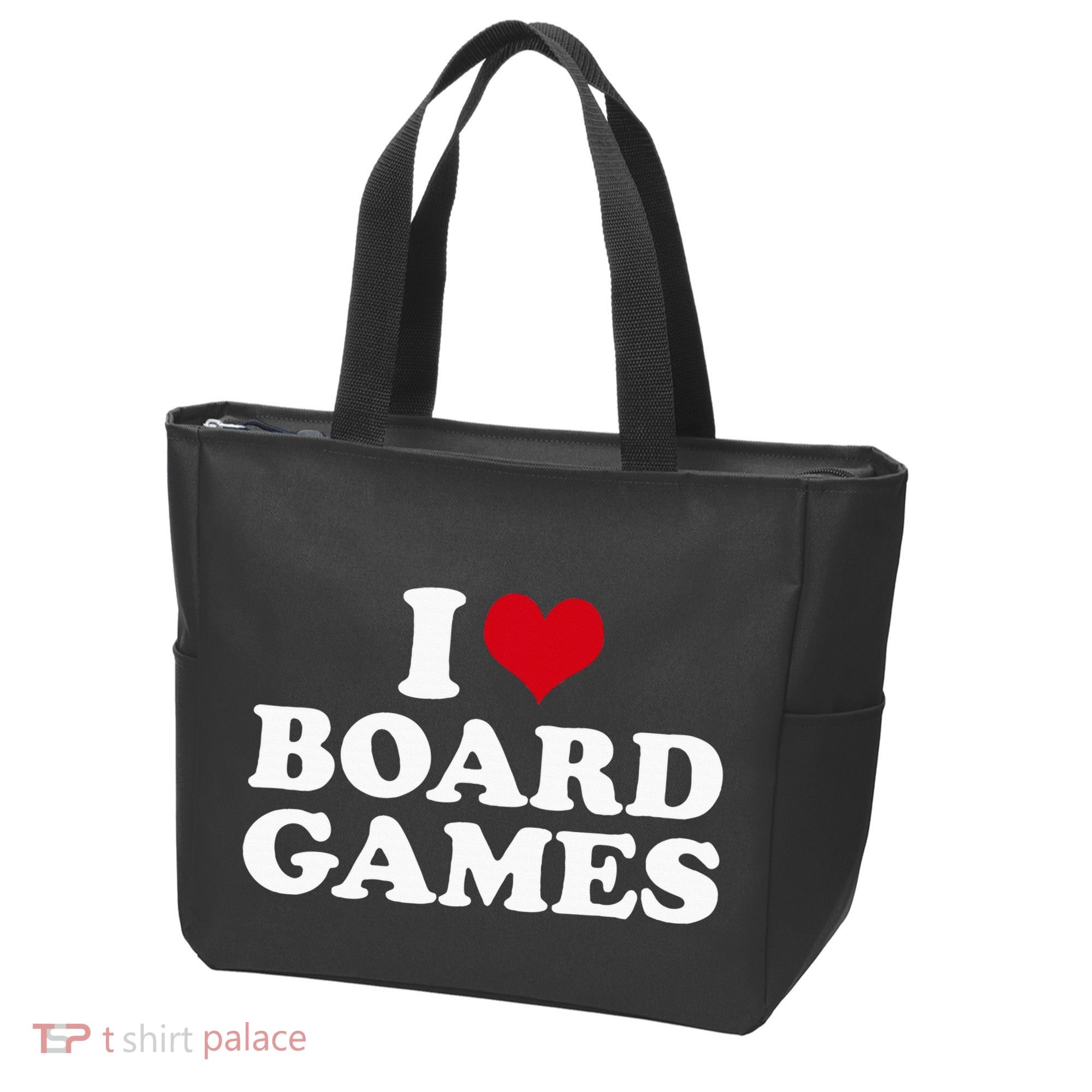 I Love Board Games Tote Bag