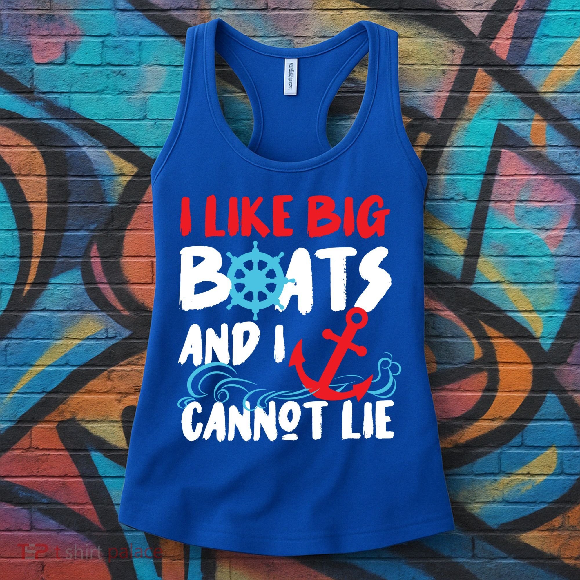 I Like Big Boats And I Can’T Lie Gift Women's Tank Top