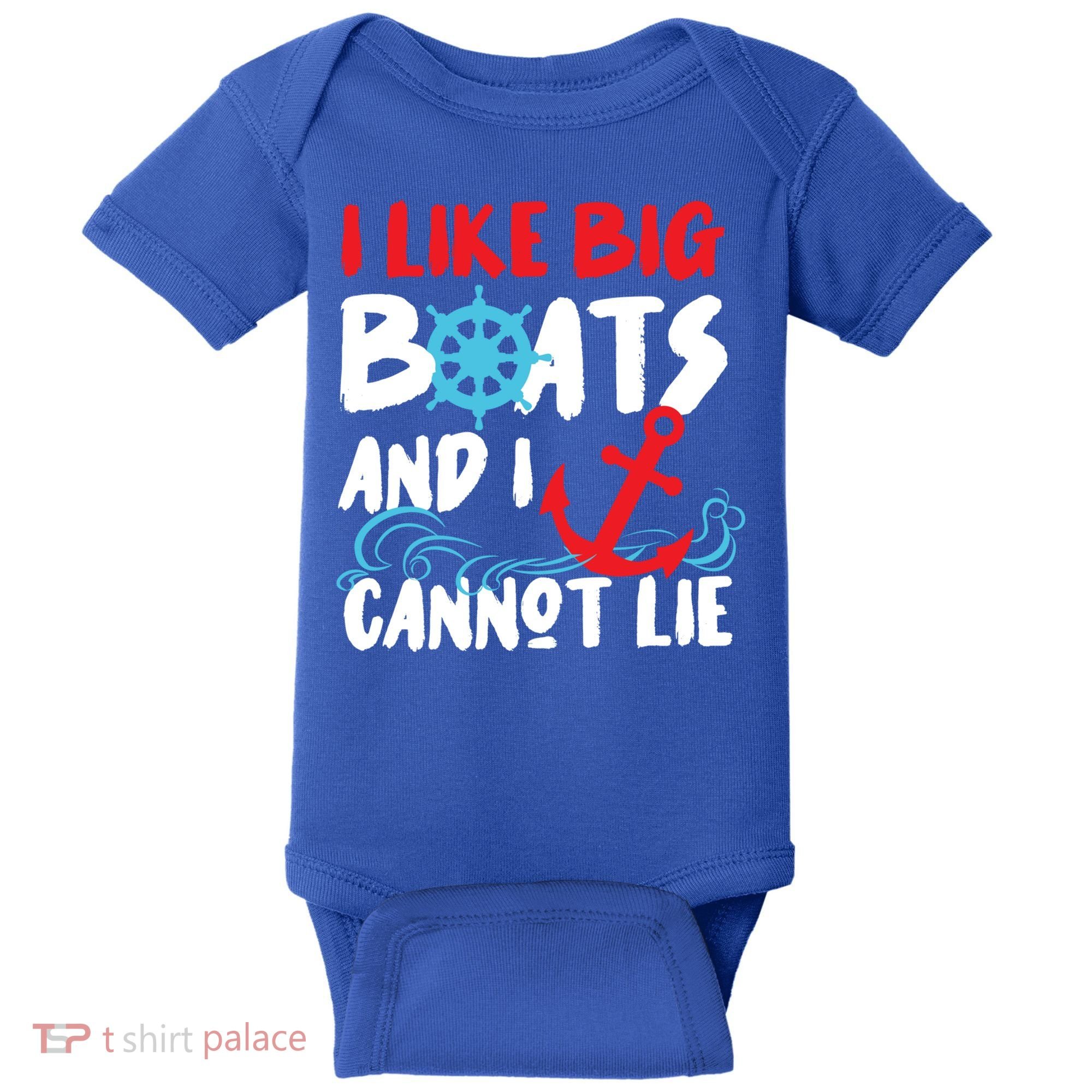 I Like Big Boats And I Can’T Lie Gift Baby Bodysuit