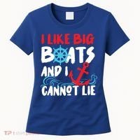 I Like Big Boats And I Can’T Lie Gift Women's T-Shirt thumb 0
