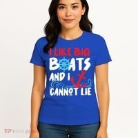 I Like Big Boats And I Can’T Lie Gift Women's T-Shirt thumb 4
