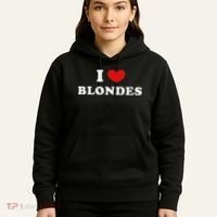 I Love Blondes I Heart Blondes Hoodie thumb 5