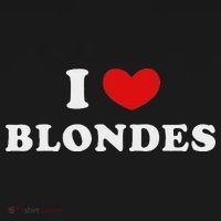 I Love Blondes I Heart Blondes T-Shirt thumb 7