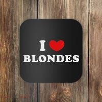 I Love Blondes I Heart Blondes Coaster thumb 0