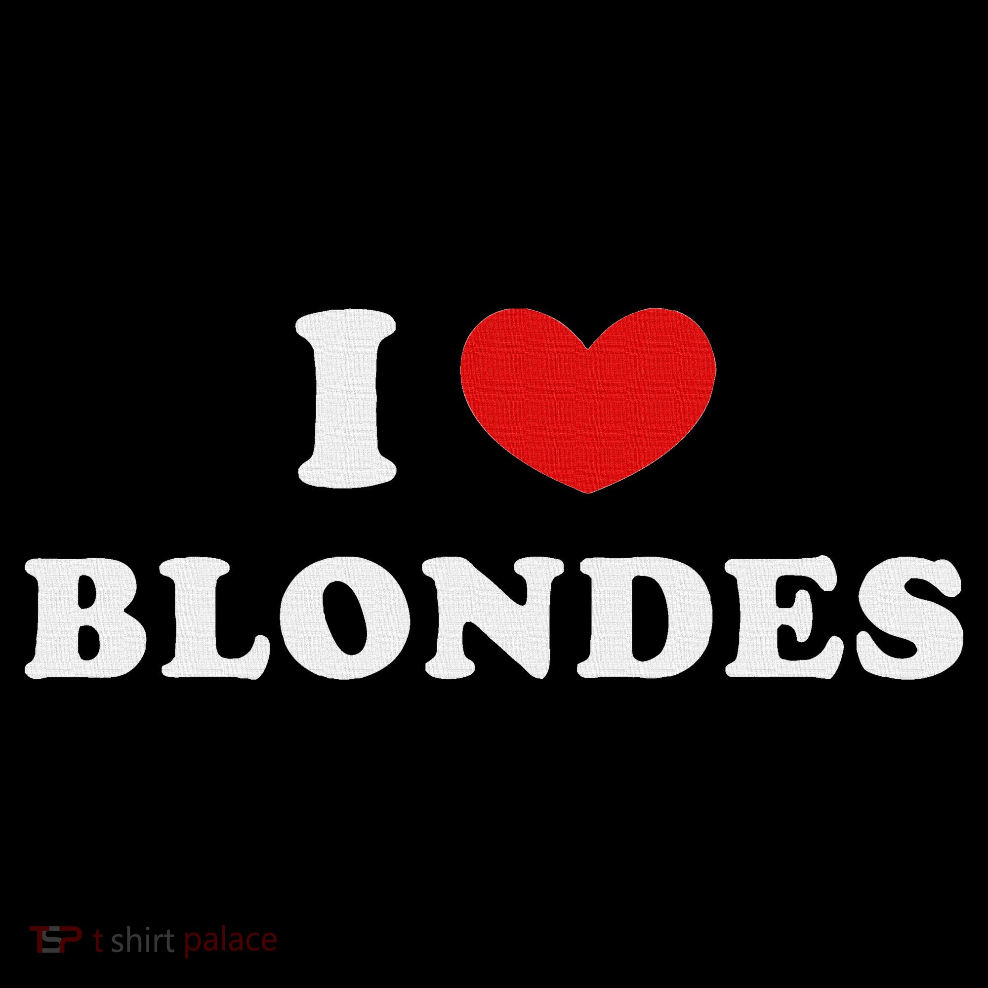 I Love Blondes I Heart Blondes Women's Hoodie