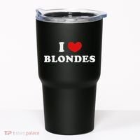 I Love Blondes I Heart Blondes Tumbler thumb 0