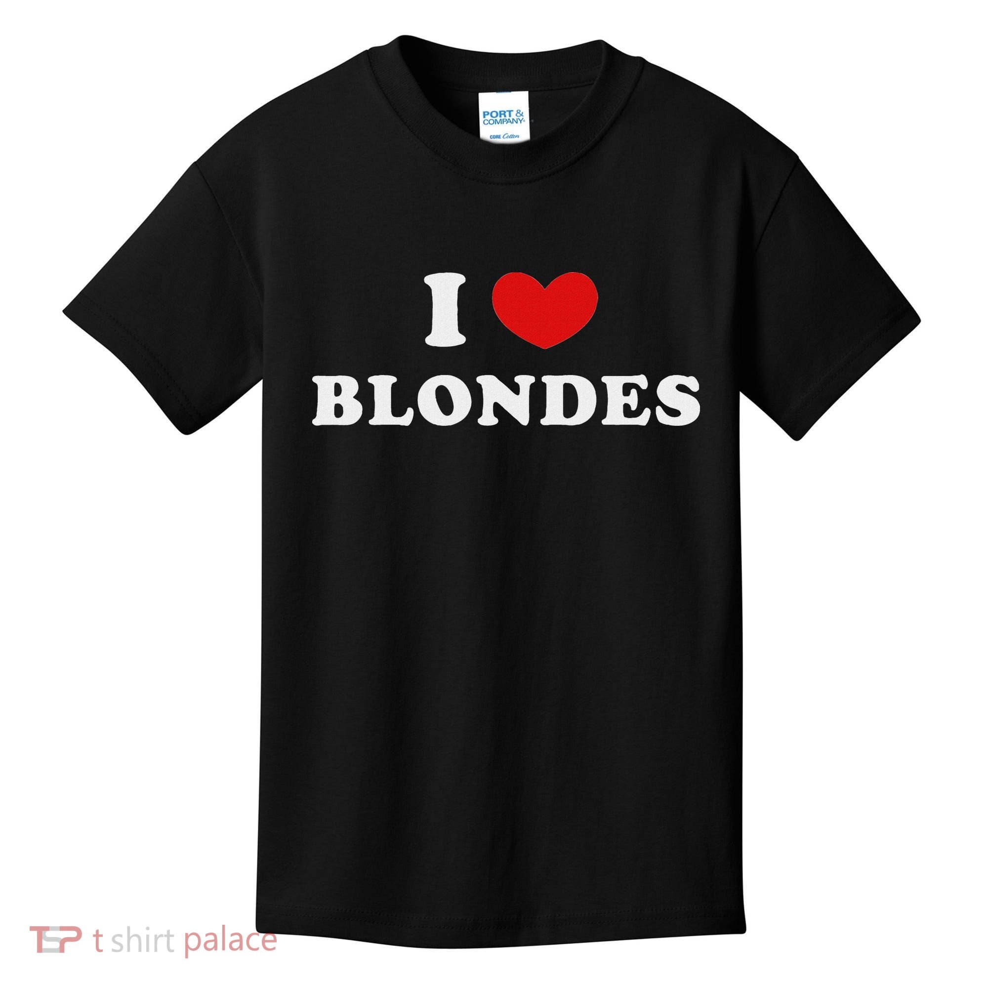 I Love Blondes I Heart Blondes Kids T-Shirt
