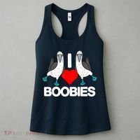 I Love Boobies Blue Footed Boobie Bird Funny I Heart Boobies Women's Tank Top thumb 3
