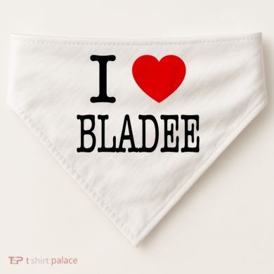 I Love Bladee USA-Made Doggie Bandana