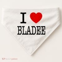 I Love Bladee USA-Made Doggie Bandana thumb 0